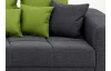 Sedací souprava Swing Big Sofa, šedá/zelená tkanina