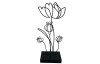 Dekorace Květinová soška 29 cm, černá