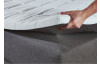 Postel boxspring s osvětlením Fargo 180x200 cm, šedá látka