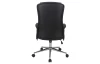 Kancelářské křeslo Lindau, černá ekokůže/tmavě šedá látka
