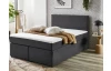 Postel boxspring Aston 120x200 cm, antracitově šedá látka