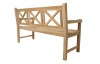 Zahradní lavice Cross, 150 cm, teak