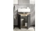 Koupelnová skříňka pod umyvadlo Vista 60 cm, dub viking/černá