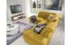 Rohová sedací souprava Aldon, žlutá tkanina, levý roh