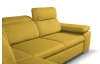 Rohová sedací souprava Aldon, žlutá tkanina, levý roh