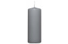 Válcová svíčka světle šedá, 15 cm