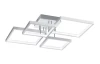 Stropní LED osvětlení Sorrento 52x16 cm, broušený hliník