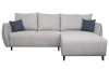Rohová sedací souprava Firenze, světle šedá/modrá látka