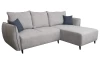 Rohová sedací souprava Firenze, světle šedá/modrá látka