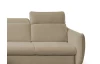 Rohová sedačka Glow, světle hnědá látka, levý roh