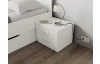 Noční stolek se 2 zásuvkami Iwetta, bílý
