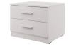 Noční stolek se 2 zásuvkami Iwetta, bílý