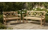 Zahradní lavice Cross, 120 cm, teak