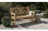 Zahradní lavice Cross, 120 cm, teak