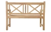 Zahradní lavice Cross, 120 cm, teak