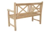 Zahradní lavice Cross, 120 cm, teak