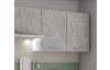 Kuchyňský blok Irma, bílá/šedý beton