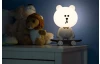 Dětská LED stolní lampa Medvídek na skateboardu