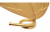 Kovová nástěnná dekorace Zlatý list, 30x55 cm