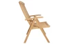 Polohovatelné zahradní křeslo Curug, teak