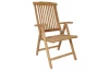 Polohovatelné zahradní křeslo Curug, teak