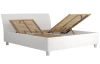 Postel Bali 160x200 cm, bílá ekokůže