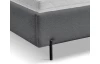Postel Ferro 180x200 cm, středně šedá strukturovaná látka
