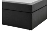 Postel boxspring Aston 140x200 cm, antracitově šedá látka