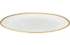 Dezertní talíř Dia 21 cm, bílá/zlatá