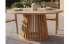 Kulatý zahradní jídelní stůl Manado, 120 cm, teak