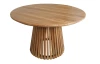 Kulatý zahradní jídelní stůl Manado, 120 cm, teak