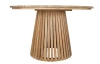 Kulatý zahradní jídelní stůl Manado, 120 cm, teak