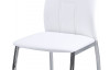 Jídelní židle Lisa, bílá ekokůže