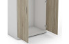Šatní skřín Ares 2D, bílá/dveře dub sonoma