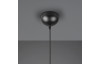 Lustr Filo 40 cm, černý kov/opálové sklo