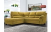 Rohová sedací souprava Nebolo, žlutá kari látka, levý roh