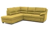 Rohová sedací souprava Nebolo, žlutá kari látka, levý roh