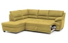 Rohová sedací souprava Nebolo, žlutá kari látka, levý roh