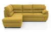 Rohová sedací souprava Nebolo, žlutá kari látka, levý roh