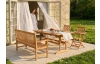 Skládací zahradní křeslo Bogo, tropické dřevo
