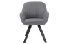 Jídelní židle Chrissy, středně šedá tkanina