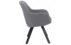 Jídelní židle Chrissy, středně šedá tkanina