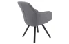 Jídelní židle Chrissy, středně šedá tkanina