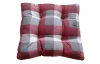 Zahradní polstr Karo 40x40 cm, vínový/šedý