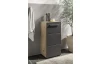 Koupelnová stojací skříňka Vista 34 cm, dub viking/černá