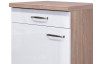 Dolní kuchyňská skříňka Valero US60, dub sonoma/bílý lesk, šířka 60 cm