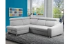 Rohová sedací souprava Brico, světle šedá látka, levý roh