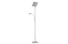 Stojací LED lampa Wicket 182 cm, matný nikl