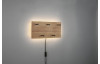 Nástěnný věšák s LED Romy, dřevo, 40 cm