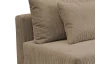 Rohová sedací souprava Alcamo, světle hnědá látka